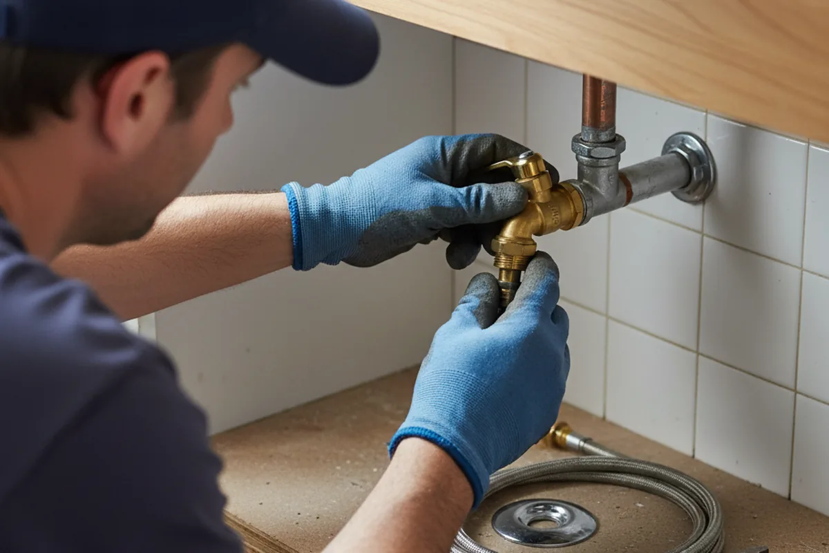 Shutoff valve and fitting work during Faucet and Fixture Repair in Galivants Ferry